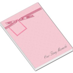 tiny miracle - girl note pad - Large Memo Pads