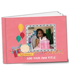 9x7 DELUXE: Happy Birthday - Girl - 9x7 Deluxe Photo Book (20 pages)