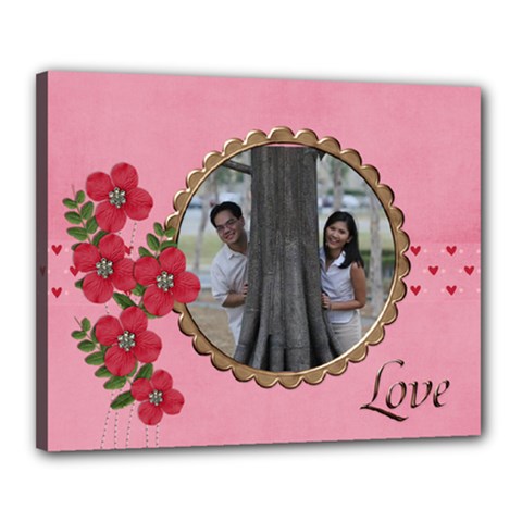Canvas 20  x 16  (Stretched): LOVE
