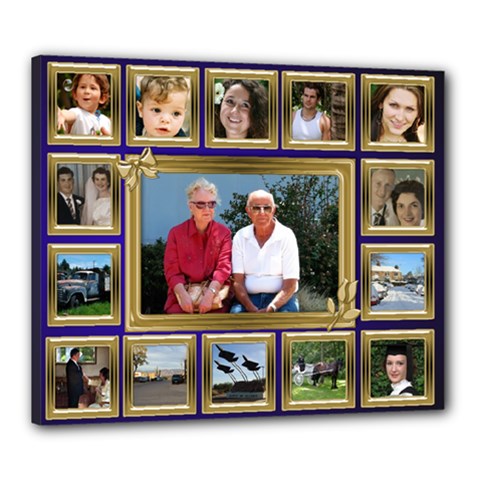 My Family 24x20 Stretched Canvas - Canvas 24  x 20  (Stretched)