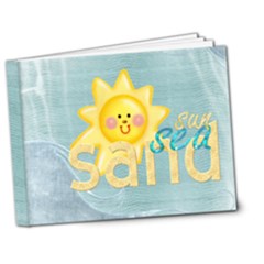 Sun Sea & Sand Deluxe 7 x 5 Seaside book - 7x5 Deluxe Photo Book (20 pages)