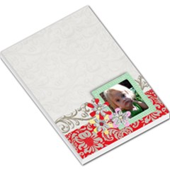 Teal & Red- large note pad - Large Memo Pads