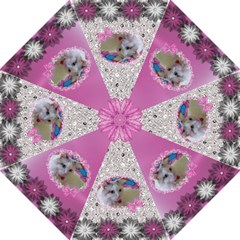 Pink Diamond folding Umbrella 2