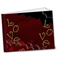 Red Love Delux Book - 7x5 Deluxe Photo Book (20 pages)