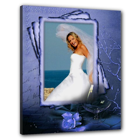 Memories in Blue 24x20 Stretched Canvas - Canvas 24  x 20  (Stretched)