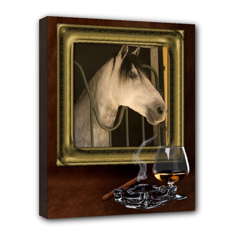 Study Portrait Deluxe 20x16 Stretched Canvas - Deluxe Canvas 20  x 16  (Stretched)