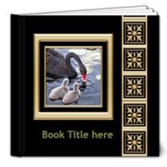 Black and Gold  Deluxe 8x8 Book (20 Pages) - 8x8 Deluxe Photo Book (20 pages)