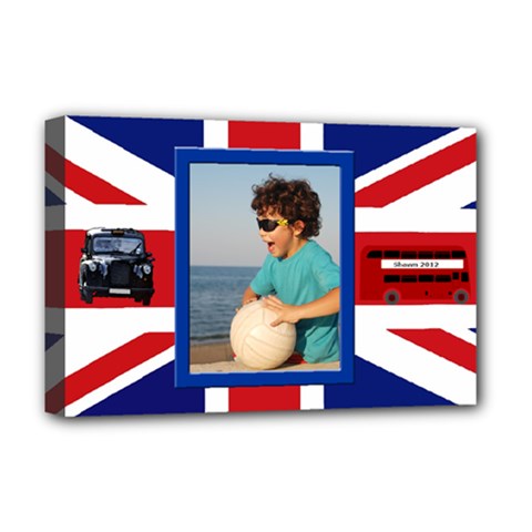 England Deluxe 18x12 Stretched Canvas - Deluxe Canvas 18  x 12  (Stretched)