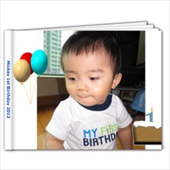 Mickey 1st bday - 9x7 Photo Book (20 pages)