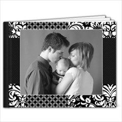 11 x 8.5 Photo Book- Black & White Damask - 11 x 8.5 Photo Book(20 pages)