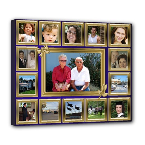 My Family Deluxe Canvas 24x20 Stretched - Deluxe Canvas 24  x 20  (Stretched)