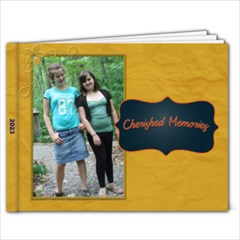 gold and navy - 9x7 Photo Book (20 pages)