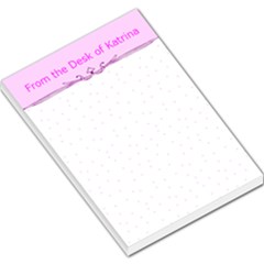 pink polka dot large memo - Large Memo Pads