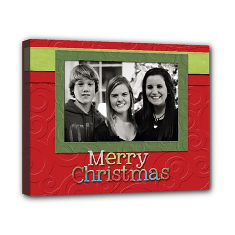 merry christmas frame - Canvas 10  x 8  (Stretched)