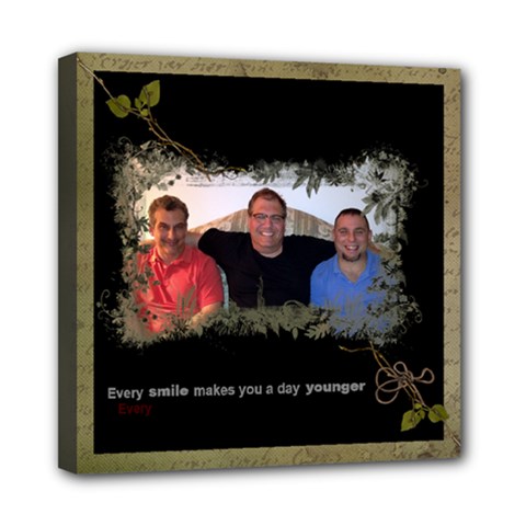 Cousins_Every Smile makes you a day younger - Mini Canvas 8  x 8  (Stretched)