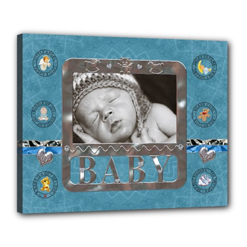 Baby Boy 20x16  Stretched Canvas - Canvas 20  x 16  (Stretched)