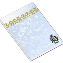 bl;ue snowflake large memo pad - Large Memo Pads