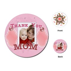 thank you mom - Playing Cards Single Design (Round)