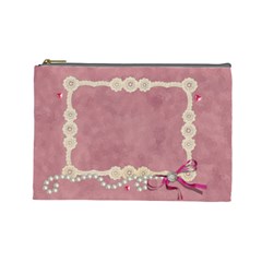 pearls and lace - Cosmetic Bag (Large)