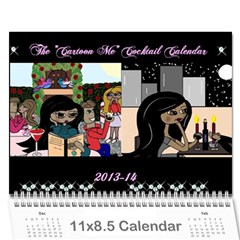 Cocktail Calendar 2013-2014 - Wall Calendar 11  x 8.5  (18 Months)