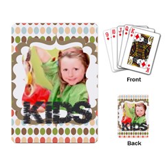 flower , kids, happy, fun, green - Playing Cards Single Design (Rectangle)