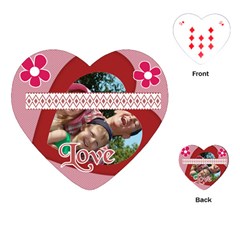love, kids, memory, happy, fun  - Playing Cards Single Design (Heart)