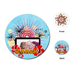summer  - Playing Cards Single Design (Round)