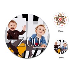 zoo kids - Playing Cards Single Design (Round)