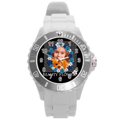 flower girl - Round Plastic Sport Watch (L)
