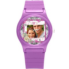 love - Round Plastic Sport Watch (S)