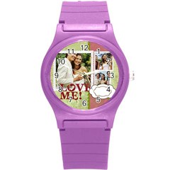 love - Round Plastic Sport Watch (S)