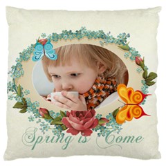 easter, spring, kids, flower - Large Cushion Case (One Side)