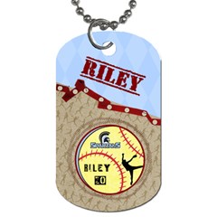Dogtags_2 sides_Riley - Dog Tag (Two Sides)