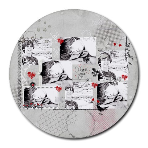 Collage Round Mousepad By Deca 8 x8  Round Mousepad - 1