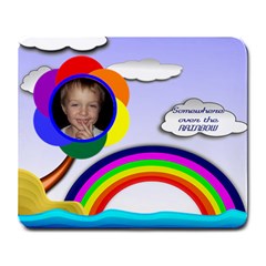 Over the RAINBOW large mouse pad - Large Mousepad