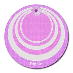 My Baby girl mousepad - Collage Round Mousepad