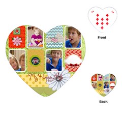 happy birthday - Playing Cards Single Design (Heart)