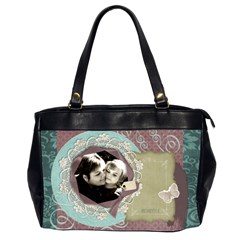 Shabby Chic2- Oversized Office Handbag - Oversize Office Handbag (2 Sides)
