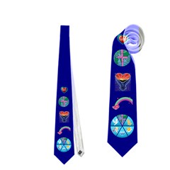 Dark Blue Church Tie - Necktie (Two Side)