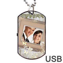 wedding - Dog Tag USB Flash (One Side)
