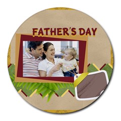fathers day - Round Mousepad