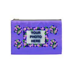 Lavender flower medium cosmetic bag - Cosmetic Bag (Medium)