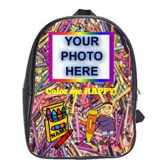 Colorful large book bag - School Bag (XL)