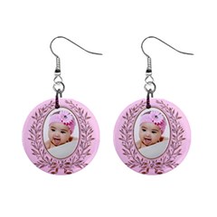 pink - Mini Button Earrings