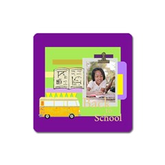 back to school - Magnet (Square)