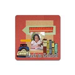 back to school - Magnet (Square)
