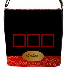 Red Classic Flap closure Messenger Bag (small) - Flap Closure Messenger Bag (S)