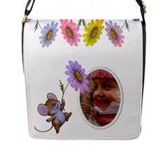 Little flower Flap Closure Messenger Bag (large) - Flap Closure Messenger Bag (L)