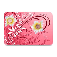 Red Floral Plate Mat