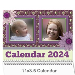 Country Floral 11x8.5 Calendar (any year) - Wall Calendar 11  x 8.5  (12-Months)